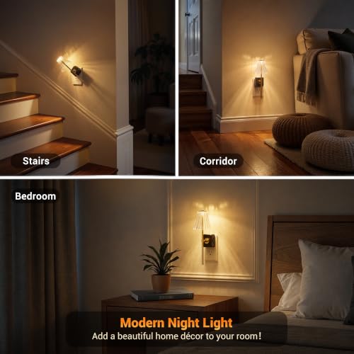 Image of JandCase Night Lights Plug into Wall, Vintage Nightlight with Dusk to Dawn