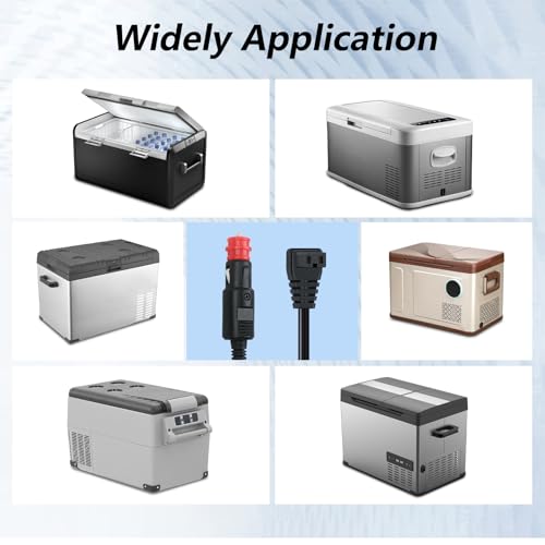 Image of DC 12V Power Cord Car Fridge Compatible with Alpicool, Bodega, Euhomy, BougeRV, ARB, Dometic, ICECO, Setpower, JoyTutus Car Refrigerator Power Cord