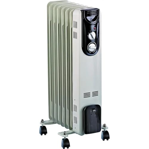 HOMEBASIX CYB20-7 Oil Filled Heater, 600/900/1500-watt
