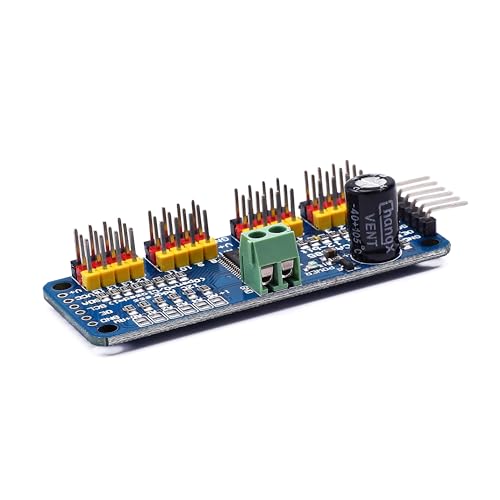Teyleten Robot PCA9685 16 Channel 12 bit PWM Servo Motor Driver I2C IIC Module for MG90S SG90 MG995 Compatible with Arduino Raspberry Pi (2pcs) - Image 4