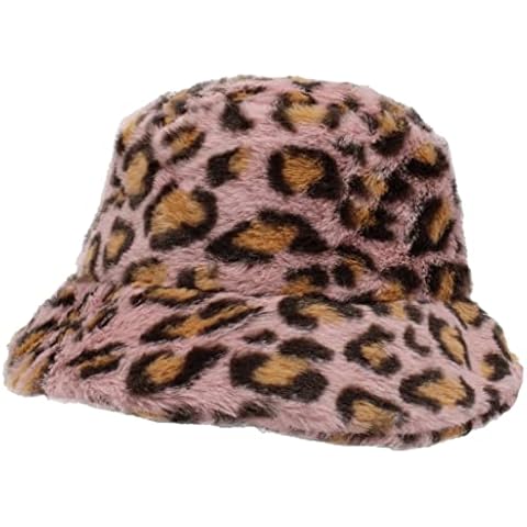 Fluffy Pink Leopard Bucket Hat for All Occasions Cover