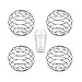 4 Piezas Bolas Mezcladoras Bola Batidora de Acero Inoxidable Coctelera De Proteínas Sport Fitness Shaker Agitadores Proteínas de Acero Inoxidable para Bebida de Proteína Jugo Batido Mixta 5 x 4.5cm