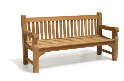 Jati Gladstone Teak Outdoor FULLY ASSEMBLED Classic Park Bench 1.8m Brand, Quality & Value