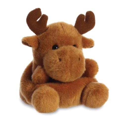 Aurora 99132 Palm Pals Reindeer 5In Soft Toy Brown
