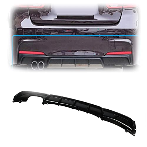 Diffuseur arrière BMW F30 F31 M-Sport 12-18 noir brillant spoiler séparateur de pare-chocs