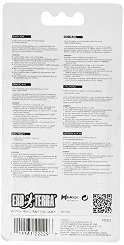 Exo Terra Ersatz Klebehalterung für Exo Terra Light Bracket, Ersatz Klebebefestigung am Terrarium, 1 Stück (1er Pack)