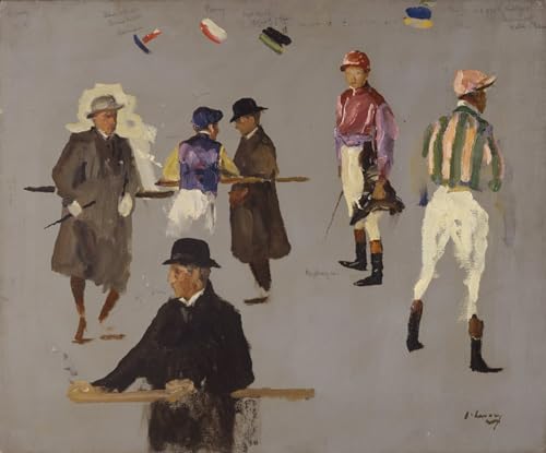 Toile Murale Abstraite Epsom par Lavery : Éléganz Équestre pour Décoration Salon