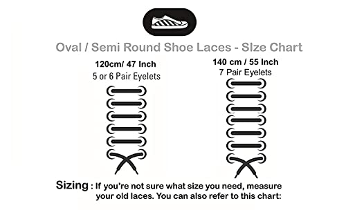 Image of SHOESHINE Oval /Semi Round Shoelace Sports & Sneaker Shoe Lace