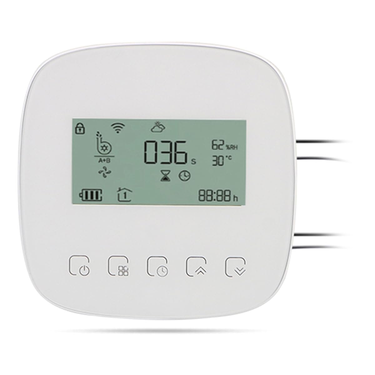 Vjsujehgy Digital Watering Irrigation Timer WiFi Controlled Micro-Drip Irrigation System with Solar Panel Intelligent Automatic Water Delivery