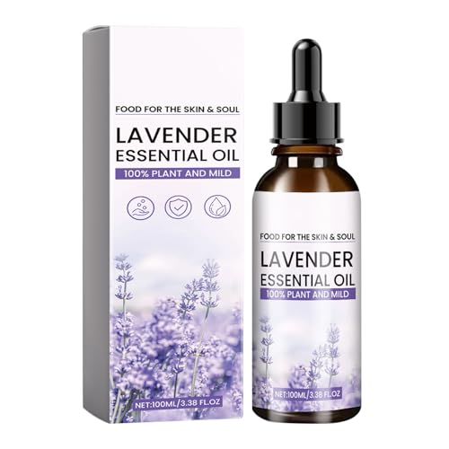 Aceite Corporal De Lavanda, Aceite De Ducha Hidratante, Cuidado Del Cuerpo Seco De La Piel, Con De Lavanda Relajante Y No Grasiento, 100 Ml, Para Invierno, Viajes, Post-shower/entrenamiento