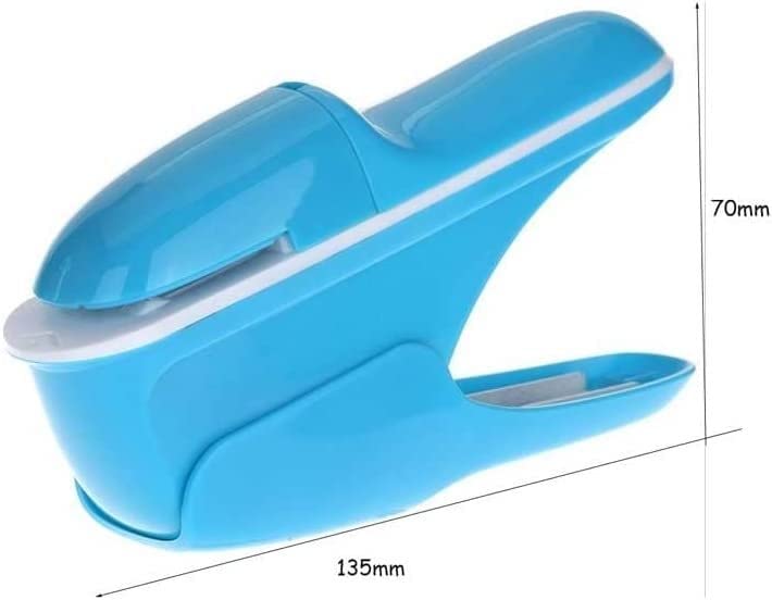 Mini agrafeuse de sécurité à Main sans agrafes 7 Feuilles de Papier Reliure sans agrafes College Office (Color : B)