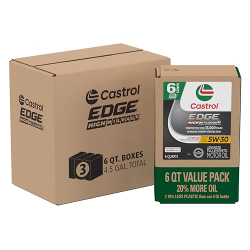 Aceite para motor sintético Castrol EDGE 5W-30 3x6 Qt EcoPack miniatura 1