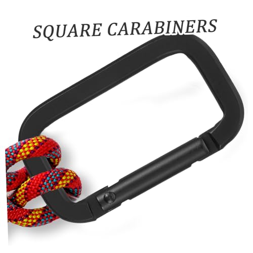 Boucles carrées noires : fixations robustes pour vos sacs de rando