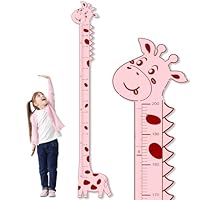 Adorable Giraffe Height Chart for Kids - No-Drill Growth Chart for Wall, Perfect as Kids Room Decor & Thoughtful Birthday Gift for Boys and Girls