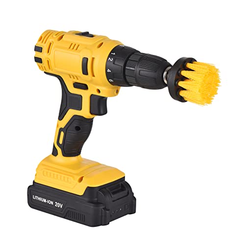 20 V tragbare Akku-Bohrmaschine 3/8-Zoll-Futter Handbohrmaschine Schraubendreher mit 2 Batterien Schnellladegerät 42… – Bild 8