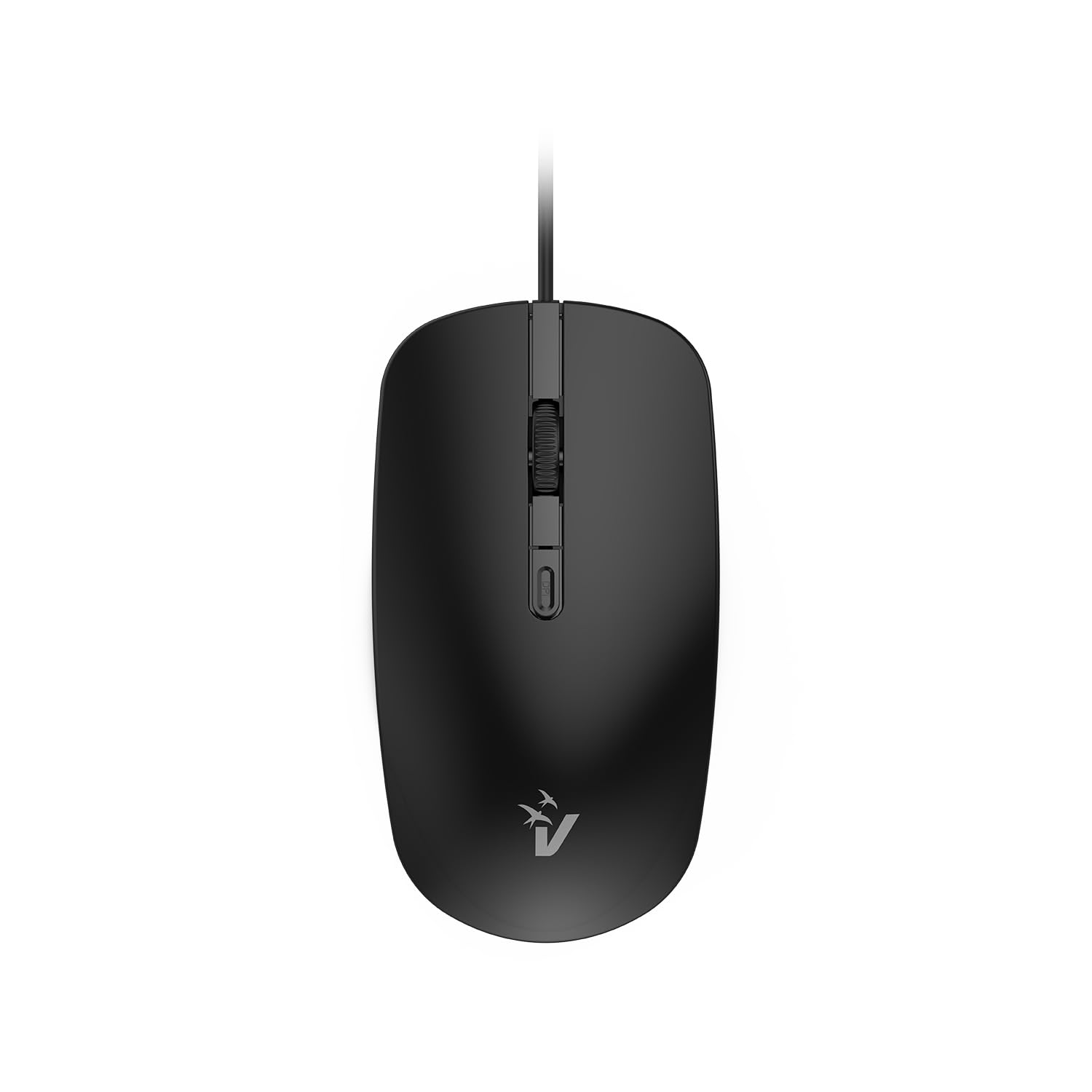 VulTech MOU-10 Mouse con filo USB Silenzioso, Switch DPI regolabile 1000-2000, 4 Pulsanti + Rotella Scroll, Ergonomico, Ultraleggero, Plug and Play per Windows, Mac OS X e Linux