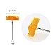 HIPOGT 100Pcs Polishing Kit Polishing Bits Buffing Wheel Set Mandrel Polishing Tool for Watch and Jewelry Yello 3mm Shank