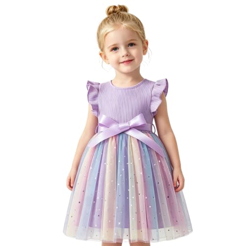 Vestido de manga larga de tul para bebé niña ideal en fiestas de cumpleaños