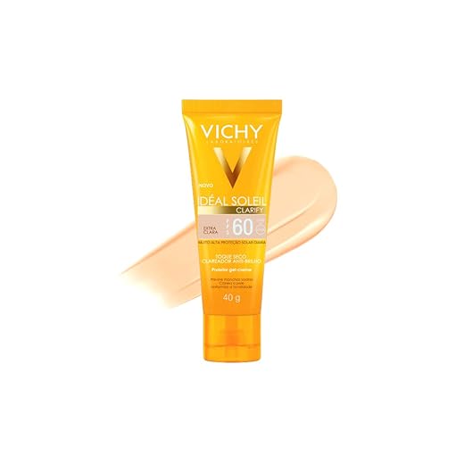 Protetor Solar Facial com Cor Vichy Idéal Soleil Clarify FPS60-40g