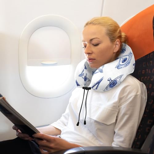 Almohada de viaje espuma viscoelástica tamaño único miniatura 6