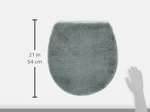 Kleine Wolke Soft WC-Deckelbezug, Acryl, anthrazit, 47x50 cm