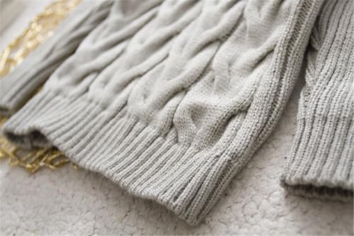 Kids Boys Girls Knit Sweaters Turtleneck Fall Winter Soft Warm Sweater Pullover Tops 5