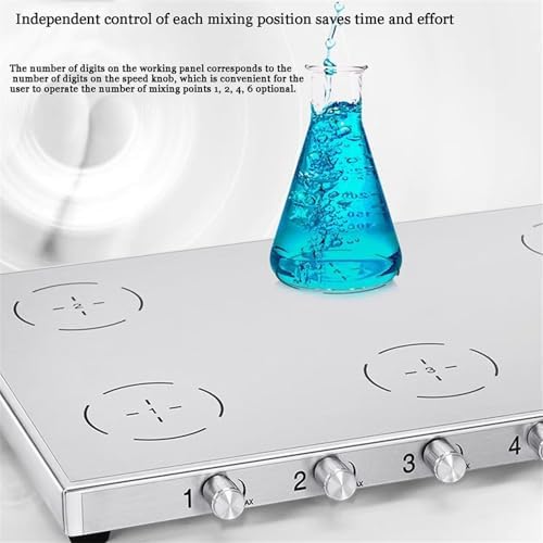Stainless Steel Magnetic Stirrer Mixer - Lab Stand Mixer with Stepless Speed Control, 20-2000 RPM, Perfect for Blending & Stirring in Laboratories, Research & Experiments