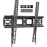 Tilting TV Wall Mount Bracket, Universal TV Mount Low Profile for 26-55 Inch Flat Screen TVs, Ultra Slim, Easy to Install with Tilting Knob, Fits 12'/16' Studs, Max VESA 400x400mm, 99 lbs. ELIVED