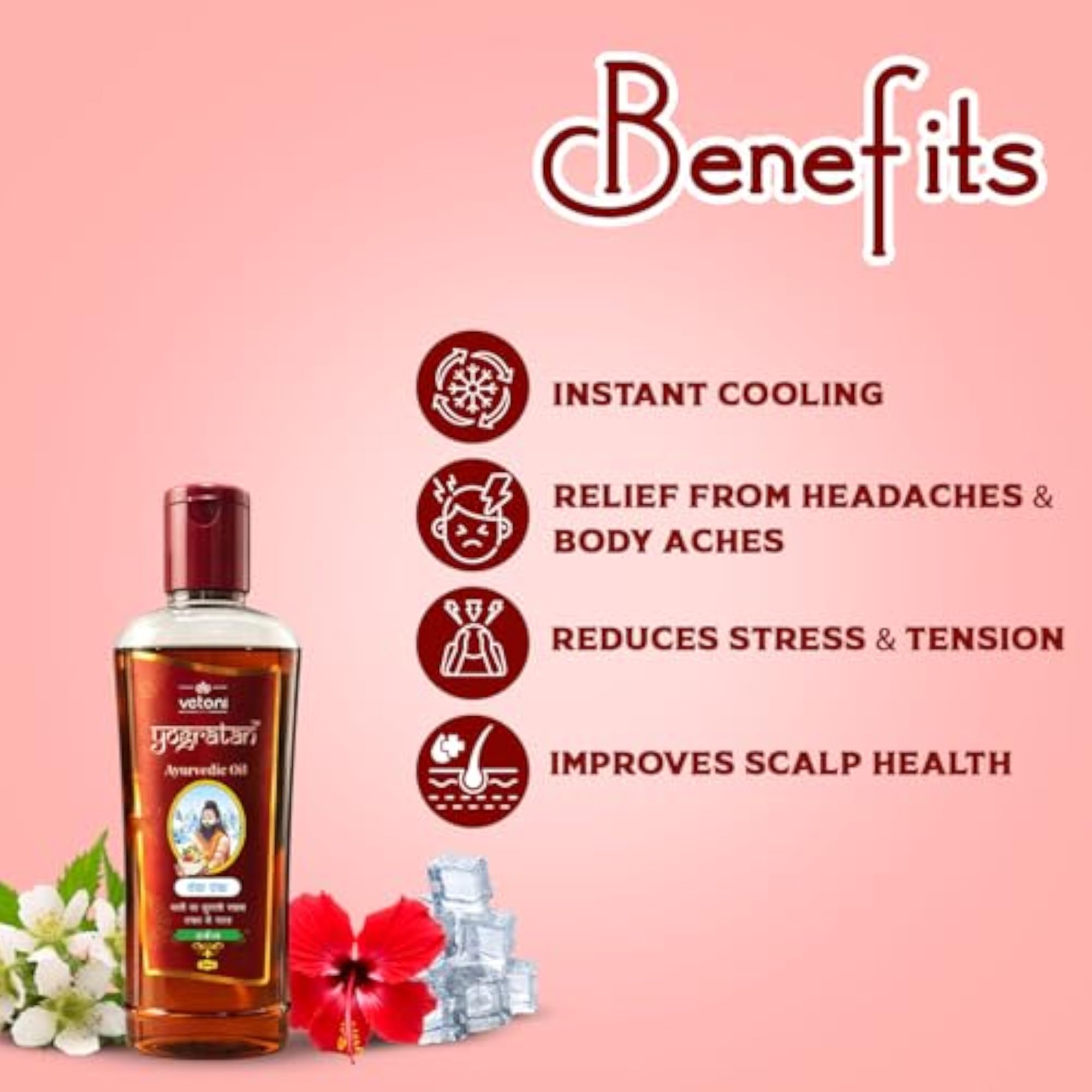 India Yogratan Ayurvedic Herbal Cool Hair Oil, 200ml