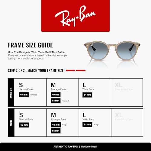 Image of Ray-Ban womens Rb2180 Round Sunglasses