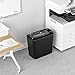 Amazon Basics 8-Sheet Strip Cut Paper, CD, and Credit Card Shredder with Auto-Off Compact, Portable Design, No Basket, Extendable Arm, Black