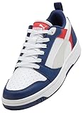 Puma Tenis Unisex para niños Rebound V6 Lo Jr, Blue Jewel Feather Gray Puma White, 4 UK