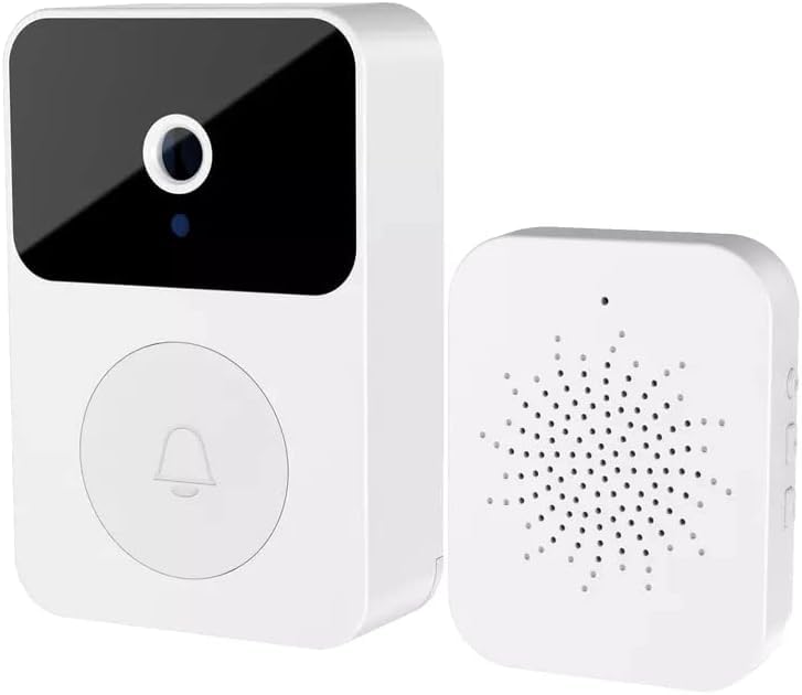 Smart Video Wireless Camera Doorbell, 3 in 1 Doorbell with Surveillance Video Full HD 1080p Night Vision, Two-Way Smart Calls Intercom for Home Office Studio