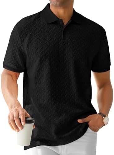 Sailwind Men’s Knit Polo Shirt Short Sleeve Textured Casual Golf ...
