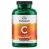 Swanson Vitamin C with Rose Hips Immune System Support Skin Cardiovascular Health Antioxidant...