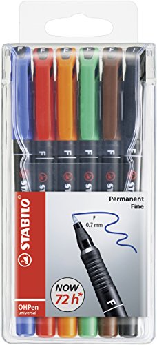 Foliopis permanentny STABILO OHPen F etui 6 szt.
