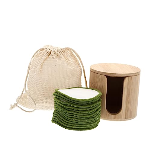 Baluue Cloth Makeup Remover Washable 18 Pads Set Reusable Makeup Remover Puff for