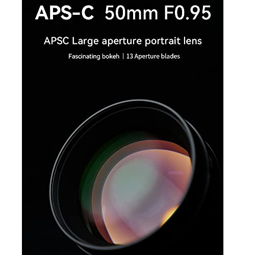 7Artisans 50Mm F0.95 Aps-C Manual Fixed Camera Lens For Fuji X-Mount Cameras #TOP3