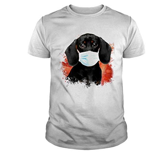 Dachshund Dog wear a coronavirus prevention mask shirt Unisex T-Shirt, Hoodie, Sweatshirt, Awesome