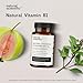 NATURAL SCIENTIFIC Vitamin B1 (Thiamine) Supplement 100mg - from Organic Guava and Tulsi - 30 Day Supply - Plant-Based, Gluten-Free, Vegetarian, Non-GMO - 60 Capsules - Premium Dietary Supplement