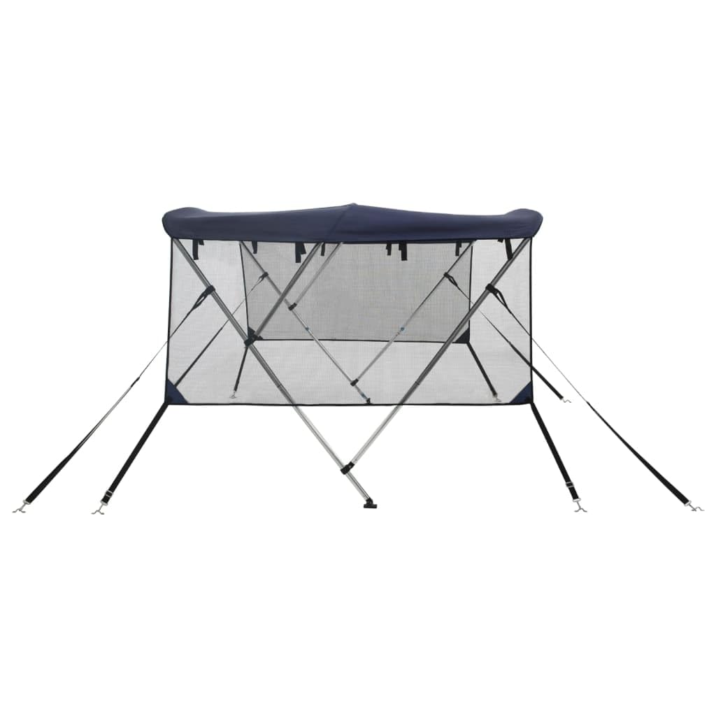 vidaXL Toit Bimini à 3 arceaux parois en Maille 183x(170-182) x137 cm
