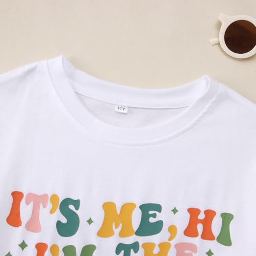 Image of GLIGLITTR Birthday Girl Shirt Its Me Hi Im The Birthday Girl Its Me Kids Birthday Party Tshirt Girls Bday Outfits Tops 5-12Y