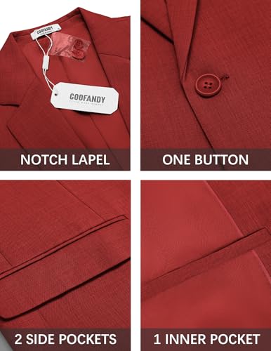 Image of COOFANDY Mens Casual Blazer Suit Jackets One Button Sport Coats Lightweight Business Sports Jackets