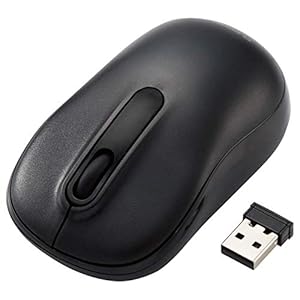 エレコム ワイヤレスマウス M-DY11DRSKBK 静音 抗菌 3ボタン Mサイズ ブラック" 