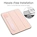 MoKo Pencil Holder Sticker Fit Apple Pencil Pro, Apple Pencil (USB-C), Apple Pencil 1st/2nd Generation, Elastic Pencil Pocket Pouch Adhesive Sleeve Attached to iPad Case for Stylus Pens,Rose Gold