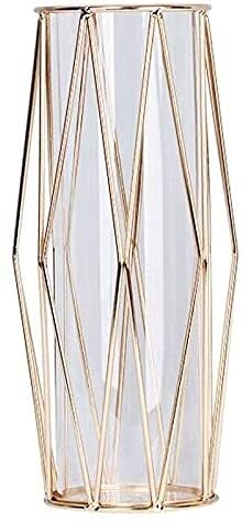 Vase de fleur pour bureau et salon Cratone design doré scandinave