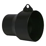 RBP RBP-5007 Clamp-on Truck Exhaust Tip Adapter 3 Inch Inlet to 4 Inch Outlet in Black for Custom Application