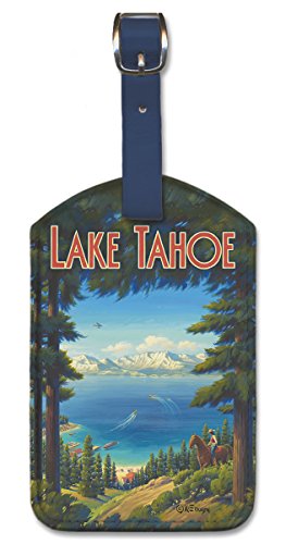 Image of Pacifica Island Art Leatherette Luggage Baggage Tag - Lake Tahoe by Erickson