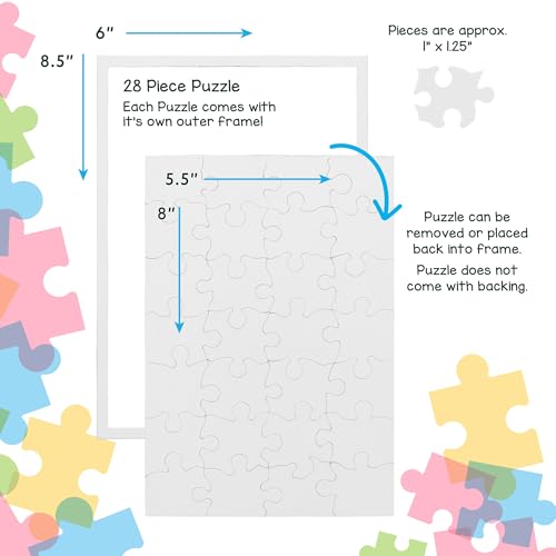 Puzzle en Blanco para Decorar Temática Fiesta 3+ Anos miniatura 3