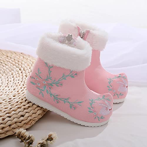 Snow Boots for Baby Children Shoes Cloth Shoes Wwarm Winter Snow Boots Embroidered Print Shoes Ethnic Cotton Boots2